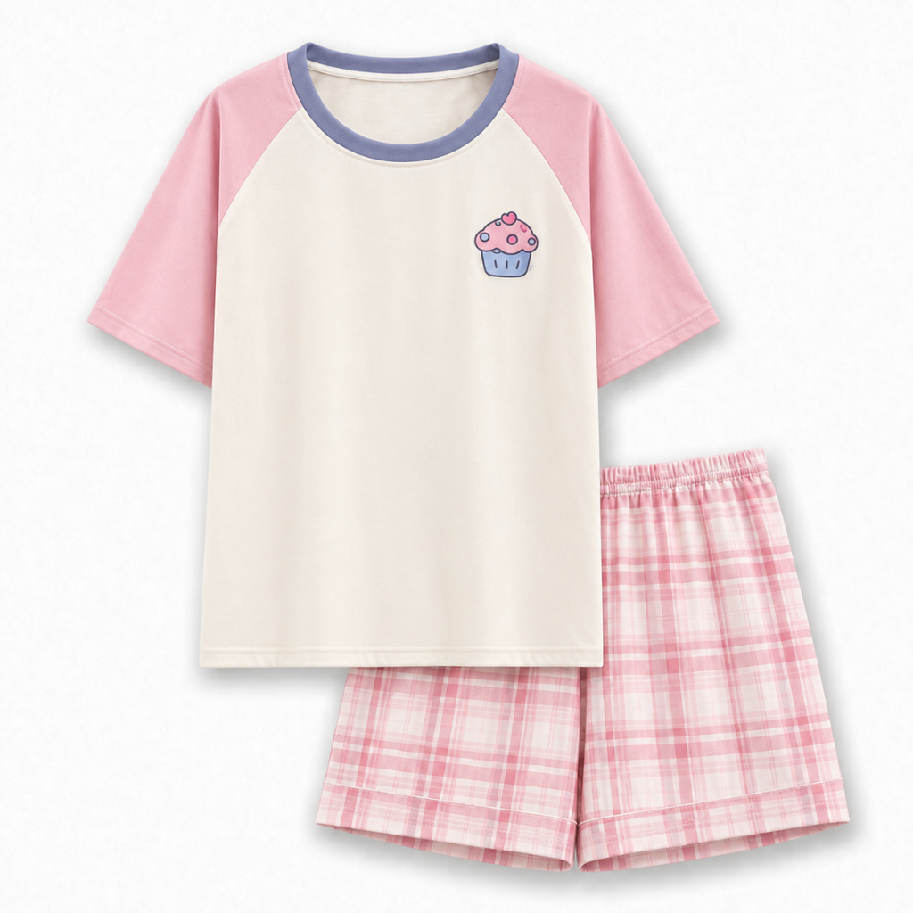 Vanilla PJ Set With Built In Pads