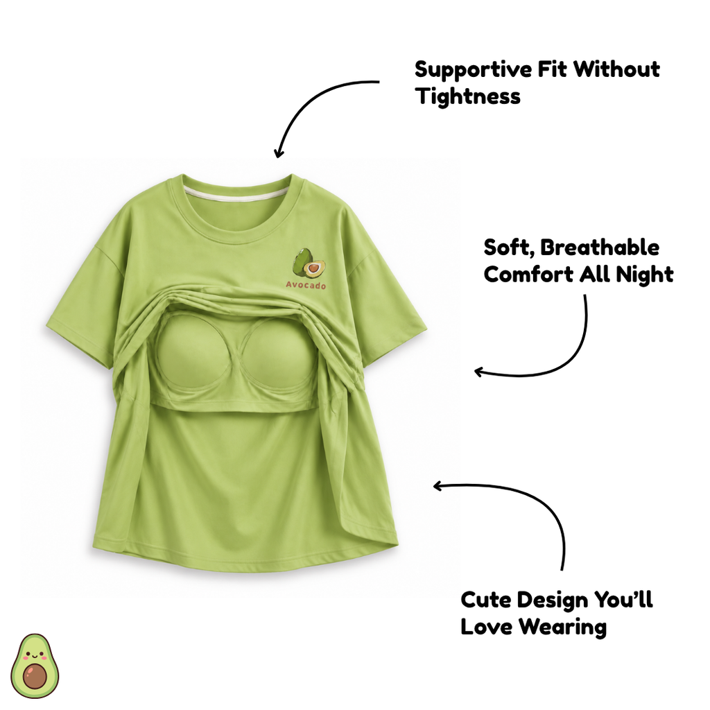 Green PJ Set With Built In Pads